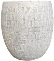 Terraliet bloempot 33x0cm wit - afbeelding 2