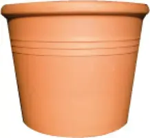 Terraliet bloempot 33x27cm terracotta - afbeelding 1