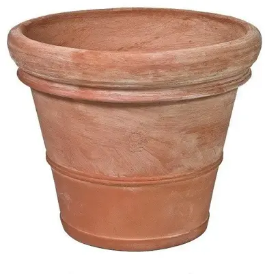 Terraliet bloempot 35x30cm terracotta - afbeelding 1