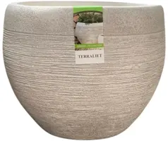 Terraliet bloempot 39x0cm wit - afbeelding 1