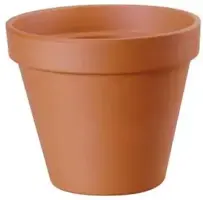 Terraliet bloempot 4.8x4cm terracotta - afbeelding 1