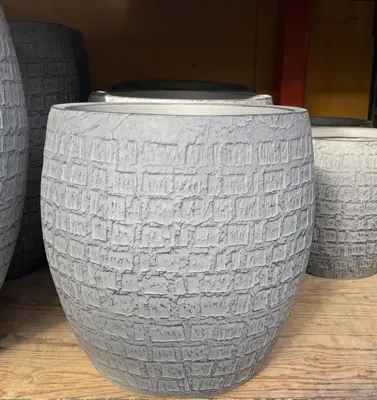 Terraliet bloempot 44x0cm donkergrijs - afbeelding 2
