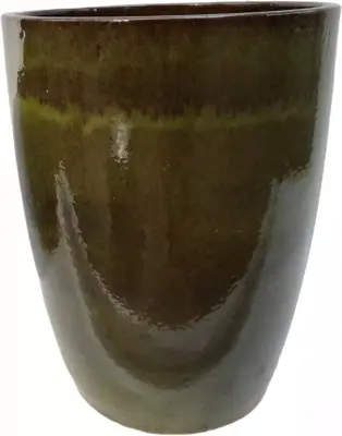 Terraliet bloempot 48x60cm jade zwart - afbeelding 1
