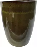 Terraliet bloempot 48x60cm jade zwart - afbeelding 1