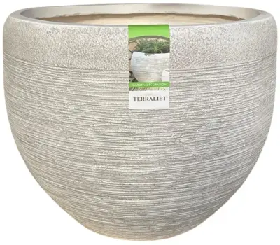Terraliet bloempot 51x40cm wit - afbeelding 2
