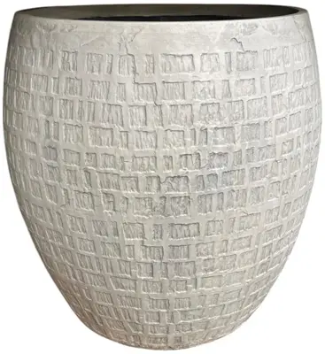 Terraliet bloempot 55x0cm wit - afbeelding 1
