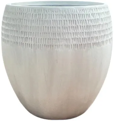 Terraliet bloempot 55x0cm wit - afbeelding 1