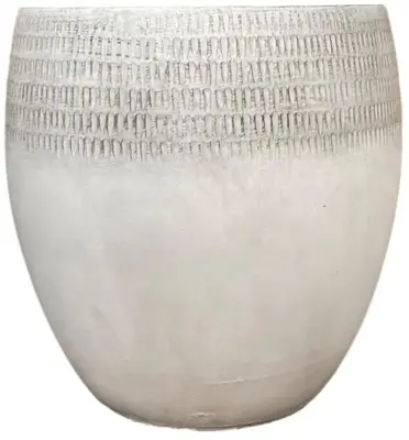 Terraliet Egg pot Ø44cm wit - afbeelding 2
