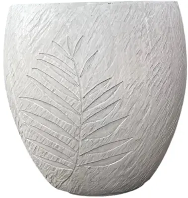Terraliet Egg Pot bergen  Ø44cm wit - afbeelding 1
