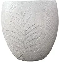 Terraliet Egg Pot bergen  Ø44cm wit - afbeelding 1