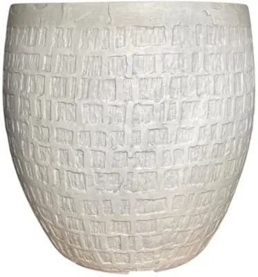 Terraliet Egg pot stockholm Ø44 cm Wit - afbeelding 2