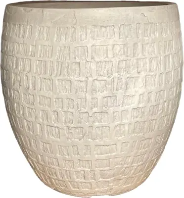 Terraliet Egg pot stockholm Ø44 cm Wit - afbeelding 1