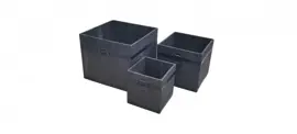 Terraliet Kubus DURO geolied acasiahout35x35x35cm Donkerbruin - afbeelding 1