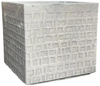 Terraliet Kubus Stockholm h35cm wit - afbeelding 2