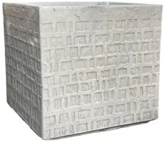 Terraliet Kubus Stockholm h35cm wit - afbeelding 2