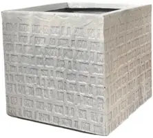 Terraliet Kubus Stockholm h35cm wit - afbeelding 1