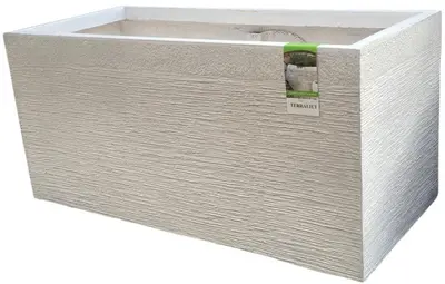 Terraliet Plantenbak Rechthoekig l50cm Wit - afbeelding 3