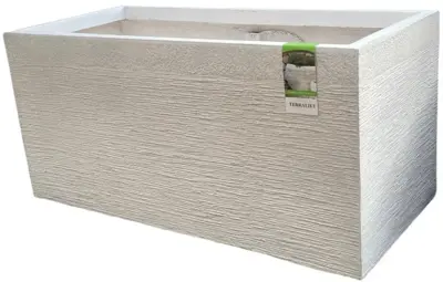 Terraliet Plantenbak Rechthoekig l80cm wit - afbeelding 3