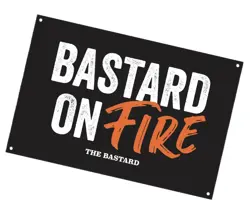 The bastard man cave plate 'bastard on fire' - afbeelding 1