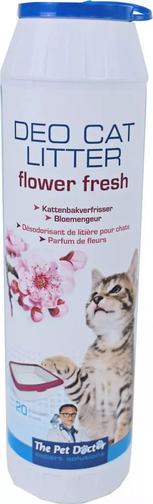 The Pet Doctor deo cat litter flower fresh 750 gram - afbeelding 1