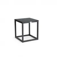 Tierra Outdoor bijzettafel rio graphite trespa 40x40x45.5cm charcoal - afbeelding 1