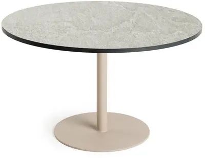 Tierra Outdoor bijzettafel solea coffee table round large trespa ophira 50x34cm champagne - afbeelding 1