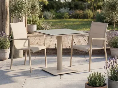 Tierra Outdoor bistroset granita champagne - afbeelding 2