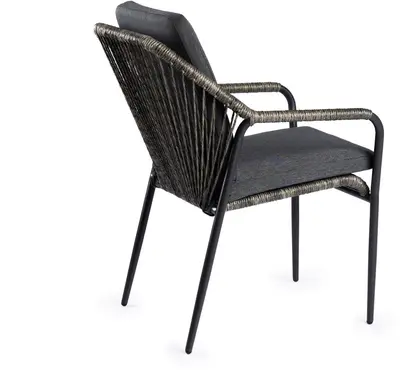 Tierra Outdoor dining tuinstoel cortez charcoal - afbeelding 2