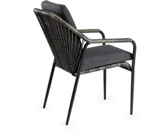 Tierra Outdoor dining tuinstoel cortez charcoal - afbeelding 2