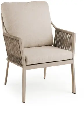 Tierra Outdoor dining tuinstoel liv champagne - afbeelding 1