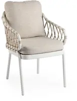 Tierra Outdoor dining tuinstoel natal crème white - afbeelding 1