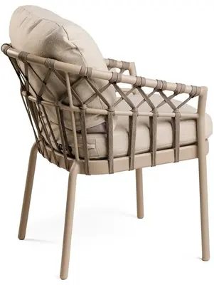 Tierra Outdoor dining tuinstoel nevada champagne - afbeelding 2