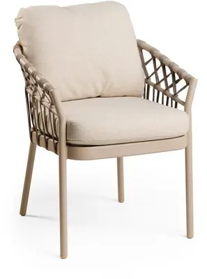 Tierra Outdoor dining tuinstoel nevada champagne - afbeelding 1