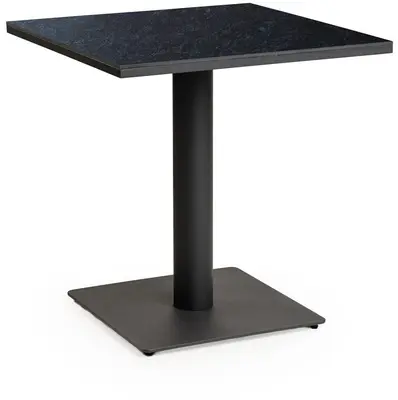 Tierra Outdoor dining tuintafel granita 70x70x73cm charcoal - afbeelding 1