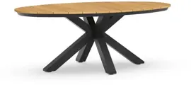 Tierra Outdoor dining tuintafel oblong teak 200x110x75cm charcoal kopen?