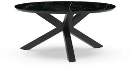 Tierra Outdoor dining tuintafel omnigo marble trespa 150x74.5cm charcoal - afbeelding 1