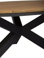 Tierra Outdoor dining tuintafel omnigo teak 150x74.5cm charcoal - afbeelding 5