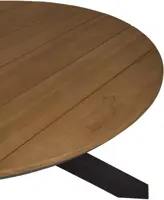 Tierra Outdoor dining tuintafel orbital teak 120x74.5cm charcoal - afbeelding 2
