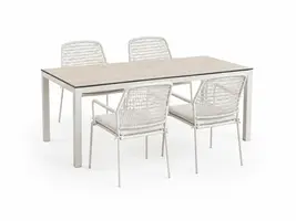 Tierra Outdoor diningset briga 180 david crème white - afbeelding 1
