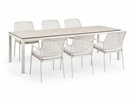 Tierra Outdoor diningset briga 240 david crème white - afbeelding 1