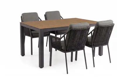 Tierra Outdoor diningset liv 180 briga charcoal - afbeelding 1