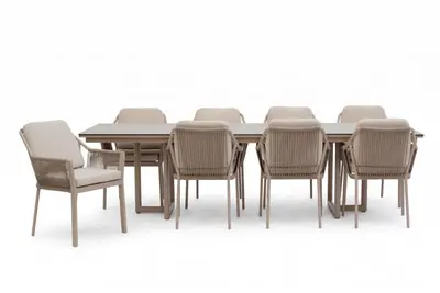 Tierra Outdoor diningset naro 280 liv champagne - afbeelding 1