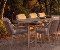 Tierra Outdoor diningset naro 280 liv champagne - afbeelding 2