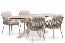 Tierra Outdoor diningset natal 200 oblong crème white - afbeelding 1