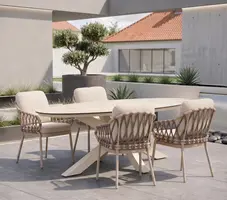 Tierra Outdoor diningset natal 200 oblong crème white - afbeelding 2