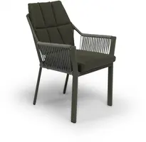 Tierra Outdoor diningset orbital teak liv charcoal - afbeelding 3