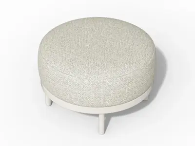 Tierra Outdoor hocker fresca crème white - afbeelding 2