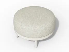 Tierra Outdoor hocker fresca crème white - afbeelding 2