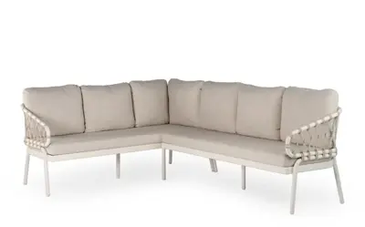 Tierra Outdoor hoekset natal left crème white - afbeelding 1