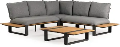 Tierra Outdoor hoekset seto teak charcoal - afbeelding 1